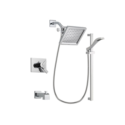 Delta Vero Chrome Tub and Shower Faucet System Package with Hand Shower DSP0175V