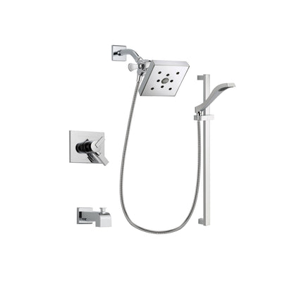 Delta Vero Chrome Tub and Shower Faucet System Package with Hand Shower DSP0191V