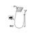 Delta Vero Chrome Tub and Shower Faucet System Package with Hand Shower DSP0211V