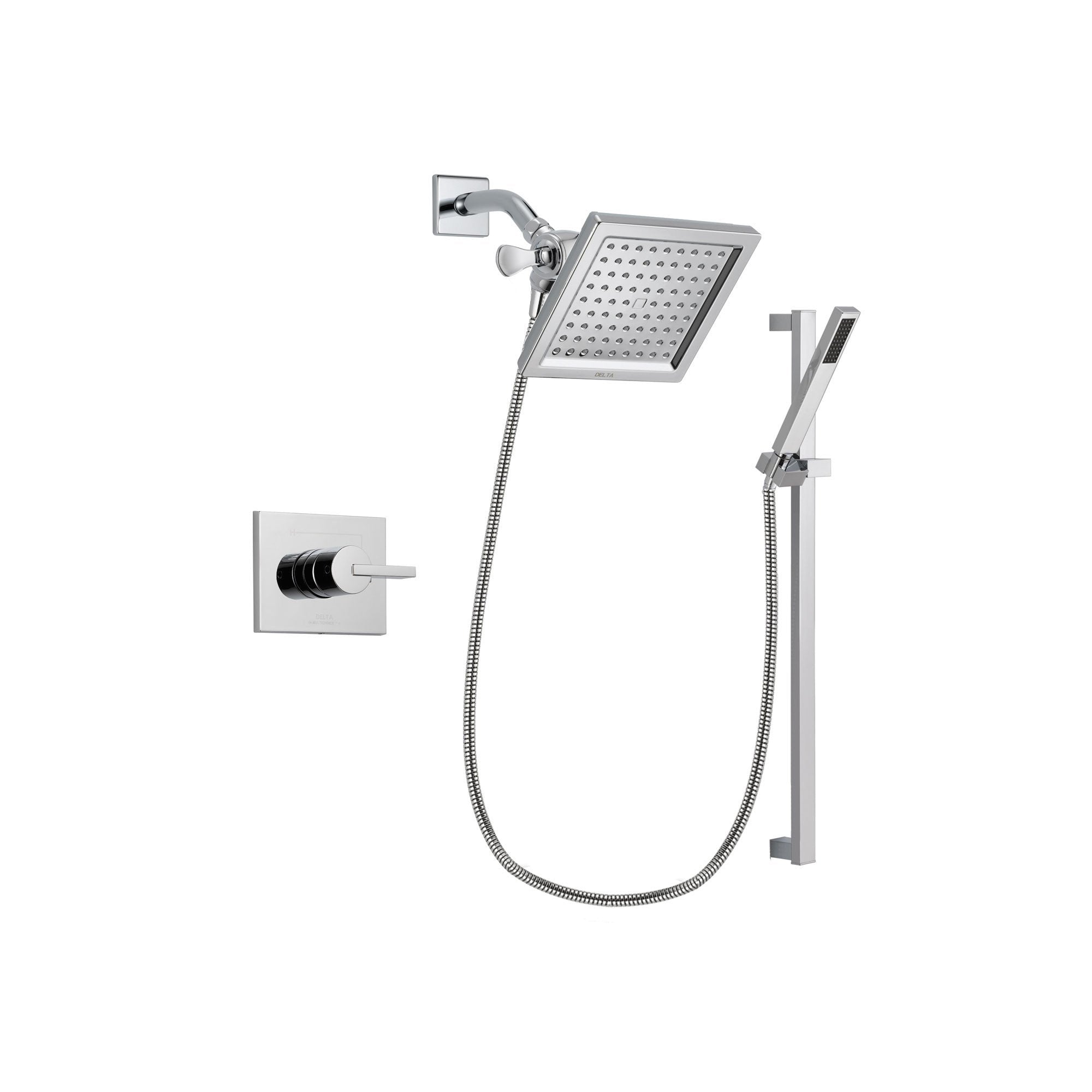 Delta Vero Chrome Shower Faucet System with Shower Head and Hand Shower DSP0217V