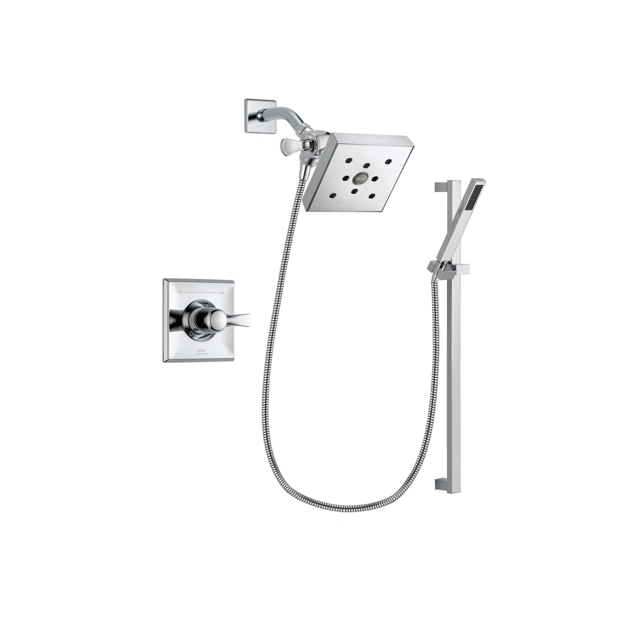 Delta Dryden Chrome Shower Faucet System with Shower Head & Hand Shower DSP0232V
