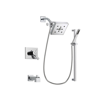 Delta Vero Chrome Tub and Shower Faucet System Package with Hand Shower DSP0239V