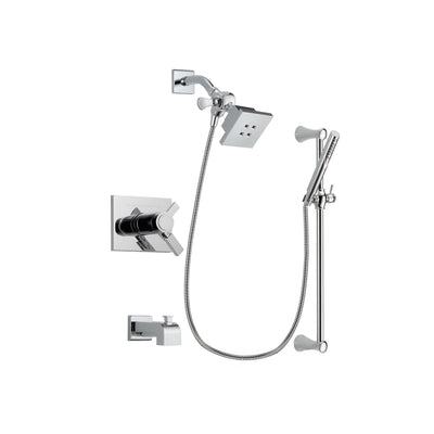 Delta Vero Chrome Tub and Shower Faucet System Package with Hand Shower DSP0243V