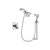 Delta Dryden Chrome Shower Faucet System w/ Shower Head and Hand Shower DSP0254V