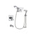 Delta Dryden Chrome Tub and Shower Faucet System with Hand Shower DSP0274V