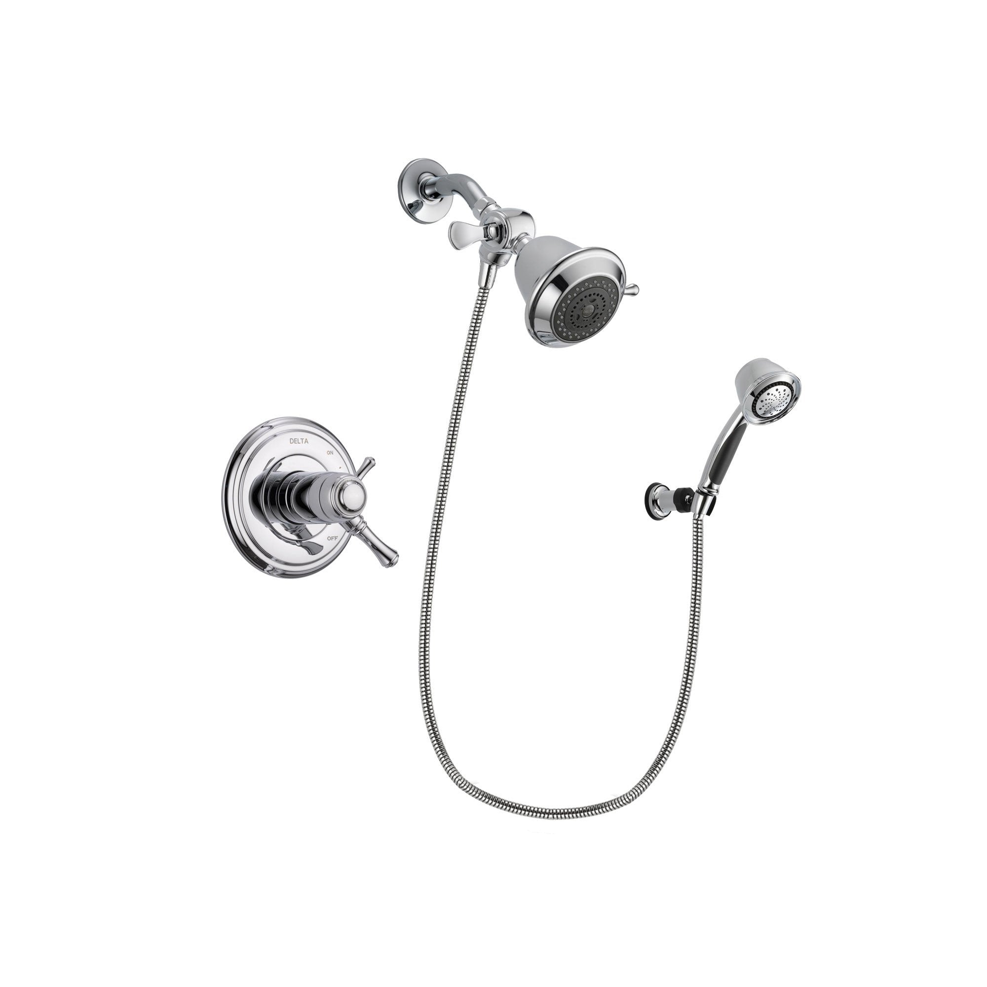 Delta Cassidy Chrome Shower Faucet System w/ Showerhead and Hand Shower DSP0298V