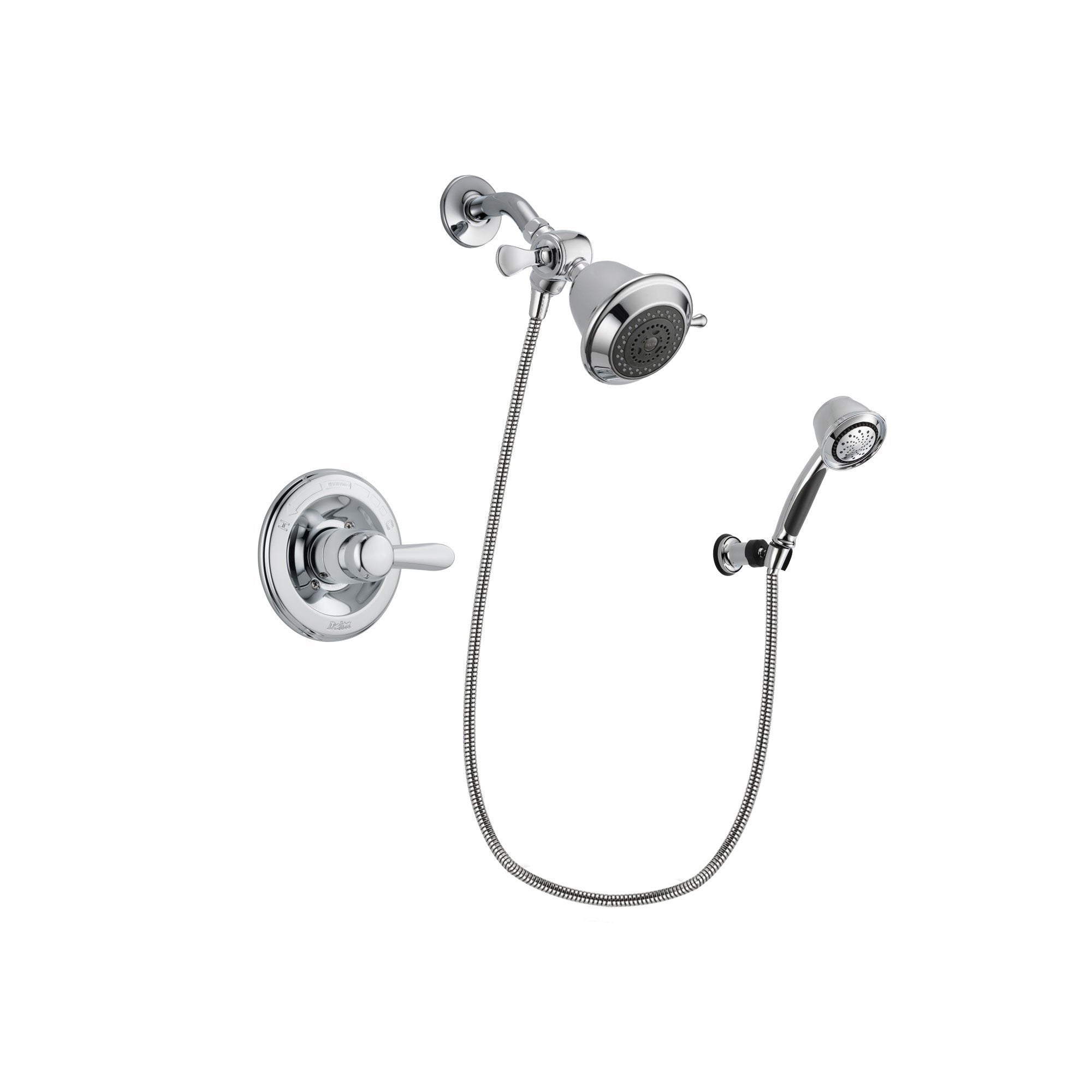 Delta Lahara Chrome Shower Faucet System w/ Shower Head and Hand Shower DSP0300V