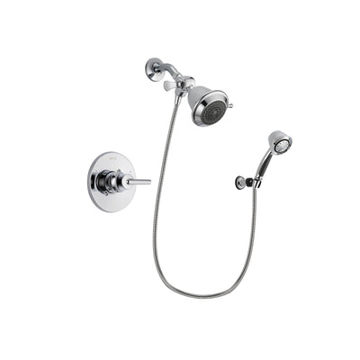Delta Trinsic Chrome Shower Faucet System w/ Showerhead and Hand Shower DSP0302V