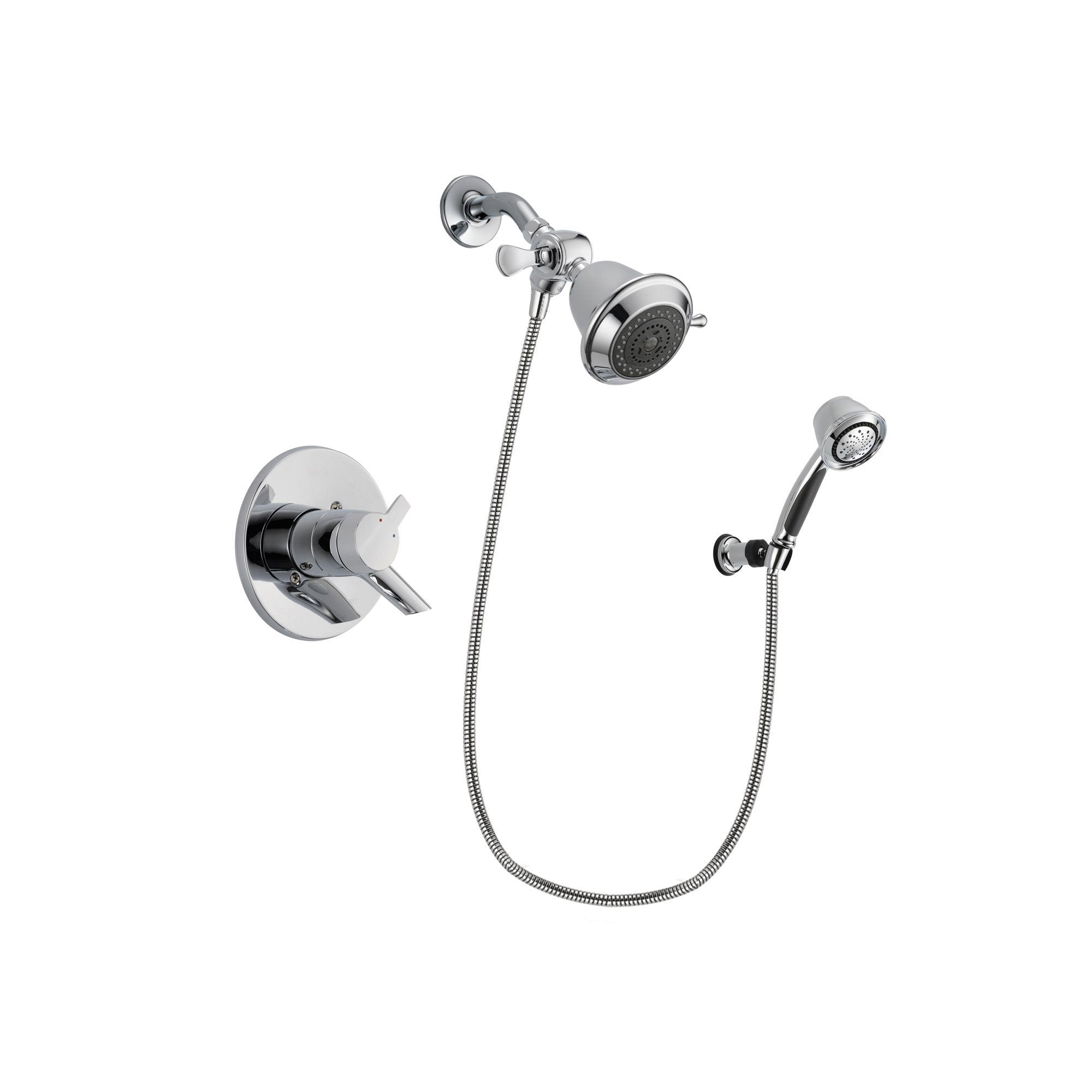 Delta Compel Chrome Shower Faucet System w/ Shower Head and Hand Shower DSP0314V