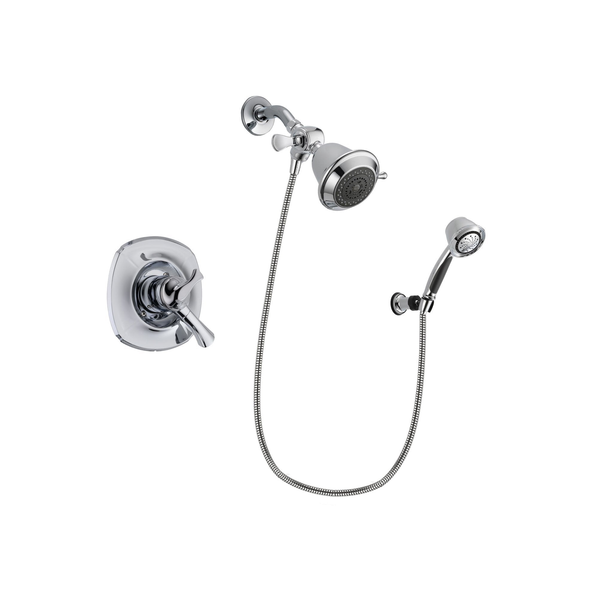 Delta Addison Chrome Shower Faucet System w/ Showerhead and Hand Shower DSP0318V