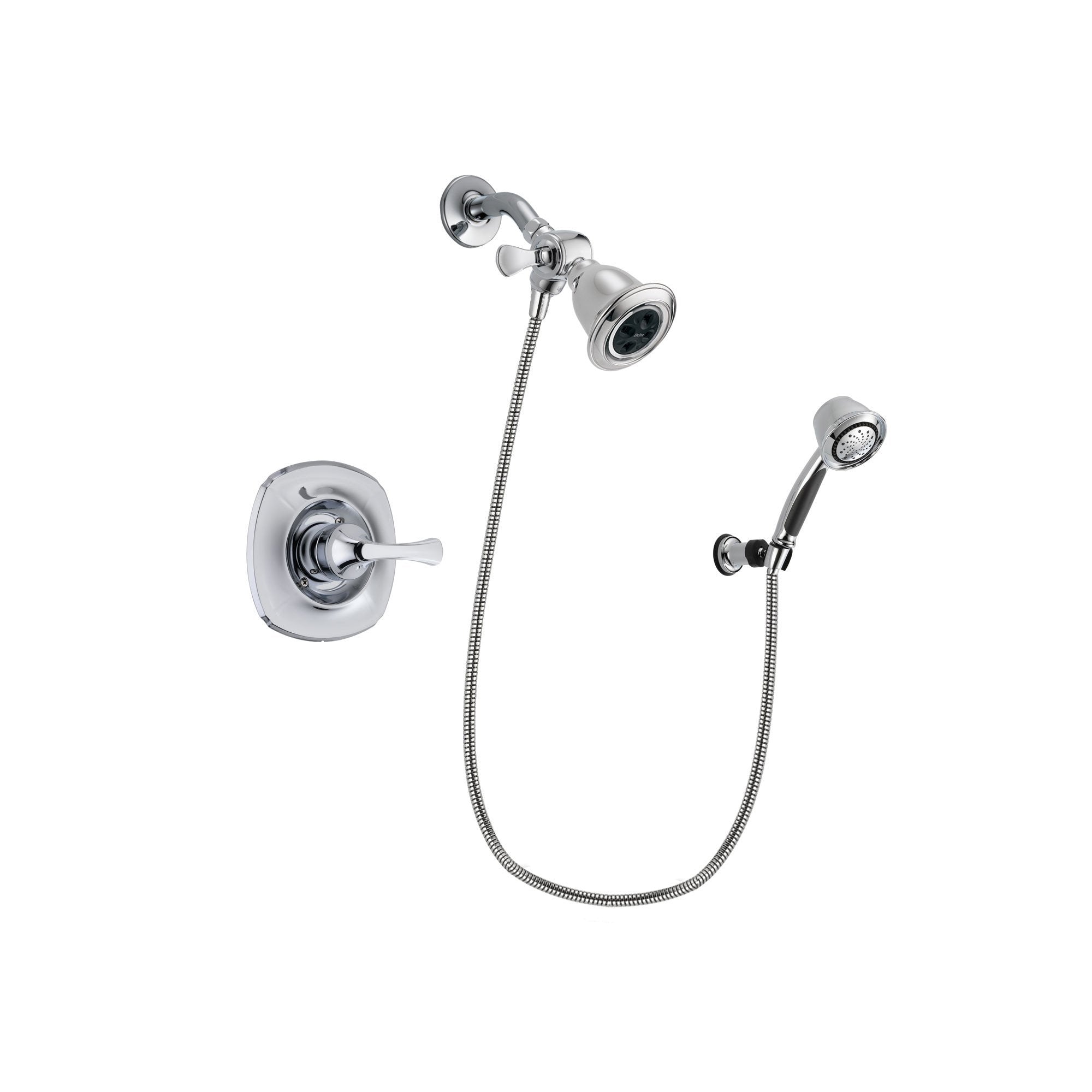 Delta Addison Chrome Shower Faucet System w/ Showerhead and Hand Shower DSP0340V