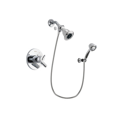 Delta Trinsic Chrome Shower Faucet System w/ Showerhead and Hand Shower DSP0346V