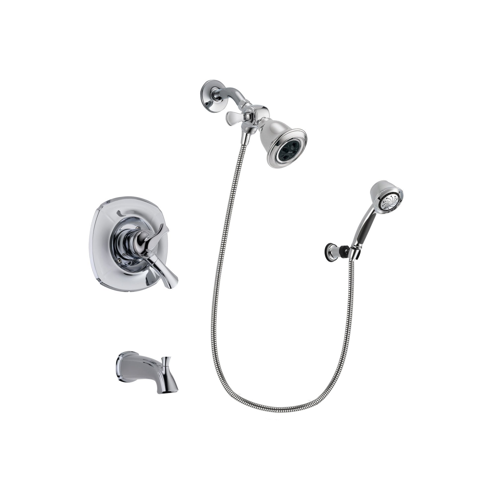 Delta Addison Chrome Tub and Shower Faucet System with Hand Shower DSP0351V