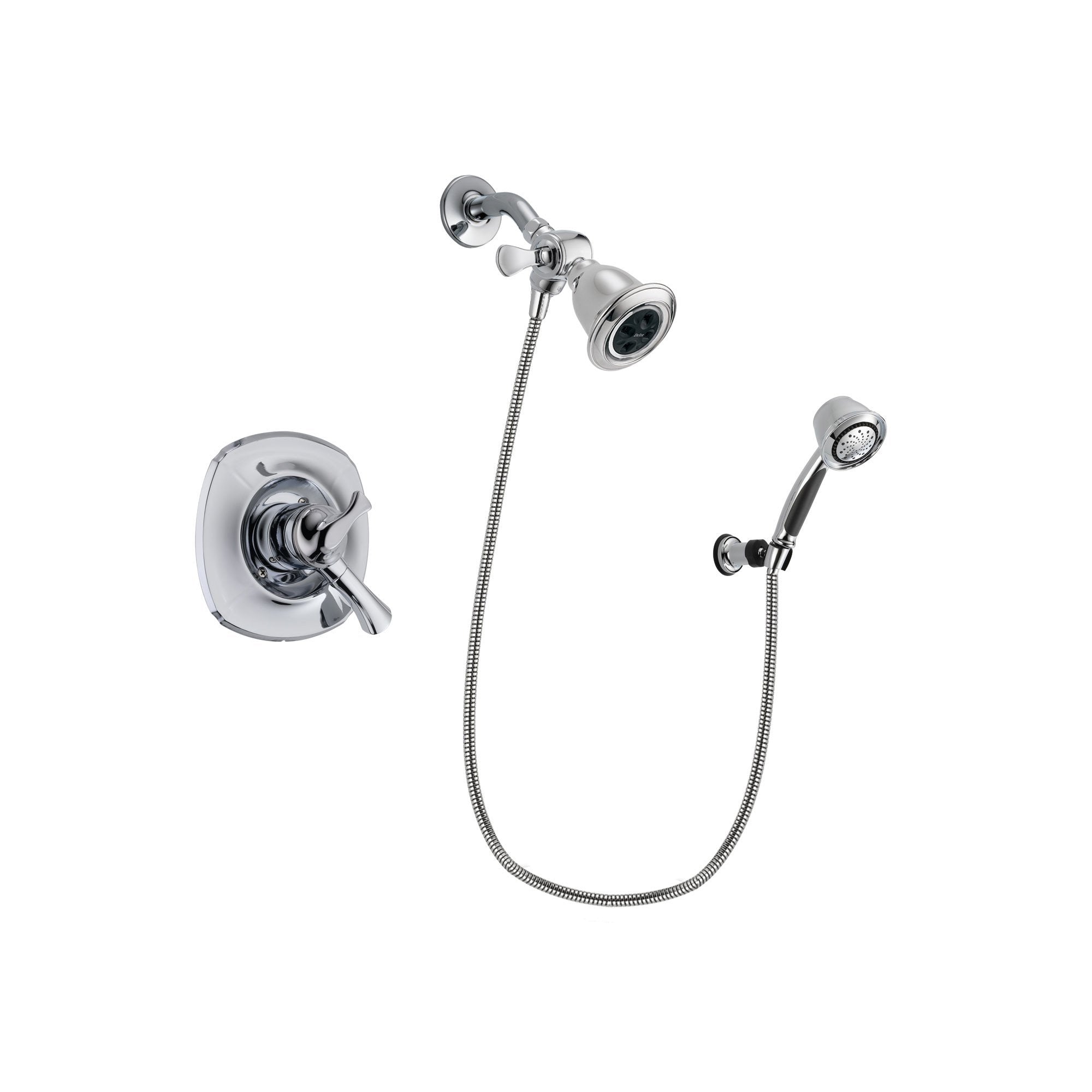 Delta Addison Chrome Shower Faucet System w/ Showerhead and Hand Shower DSP0352V