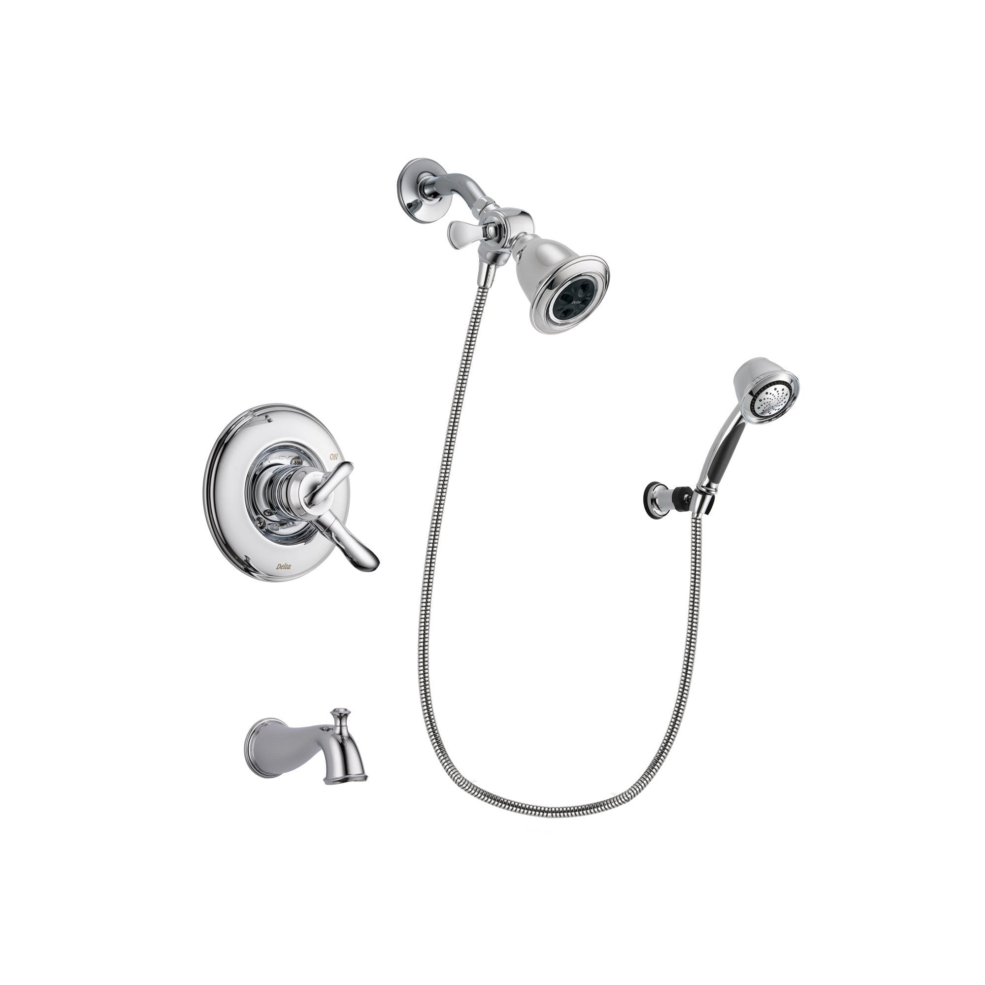 Delta Linden Chrome Tub and Shower Faucet System with Hand Shower DSP0353V