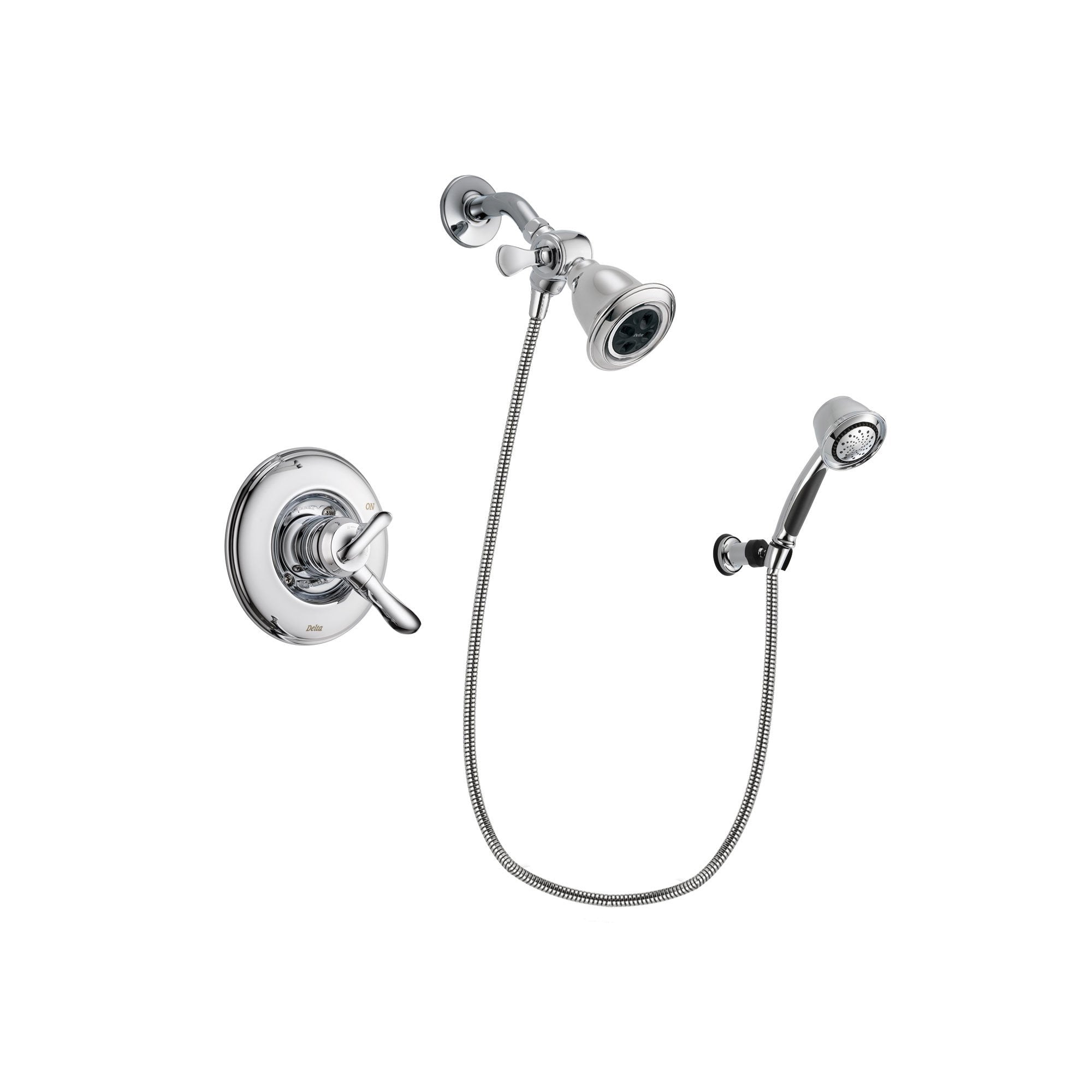 Delta Linden Chrome Shower Faucet System w/ Shower Head and Hand Shower DSP0354V