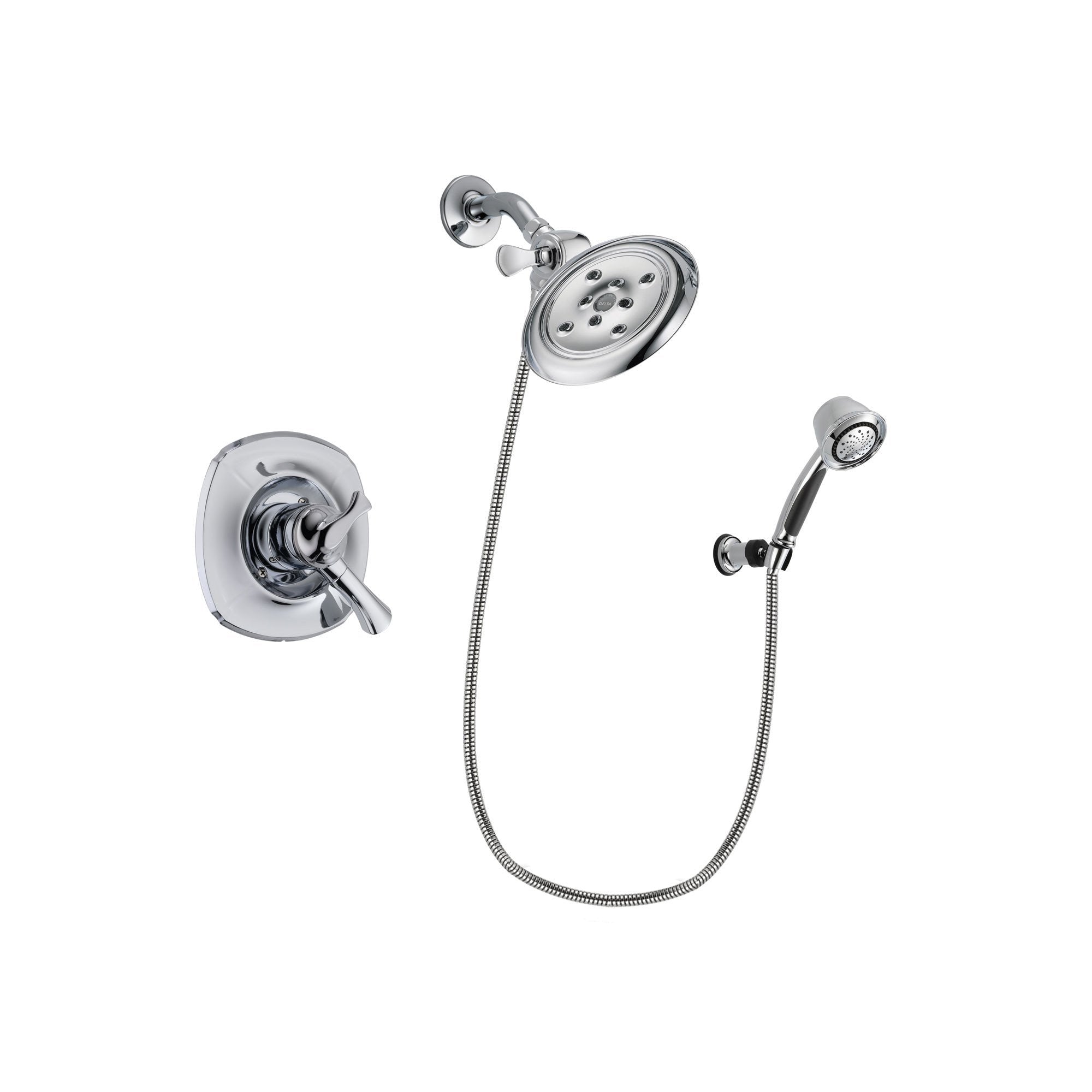 Delta Addison Chrome Shower Faucet System w/ Showerhead and Hand Shower DSP0386V