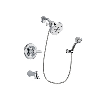 Delta Lahara Chrome Tub and Shower Faucet System with Hand Shower DSP0401V