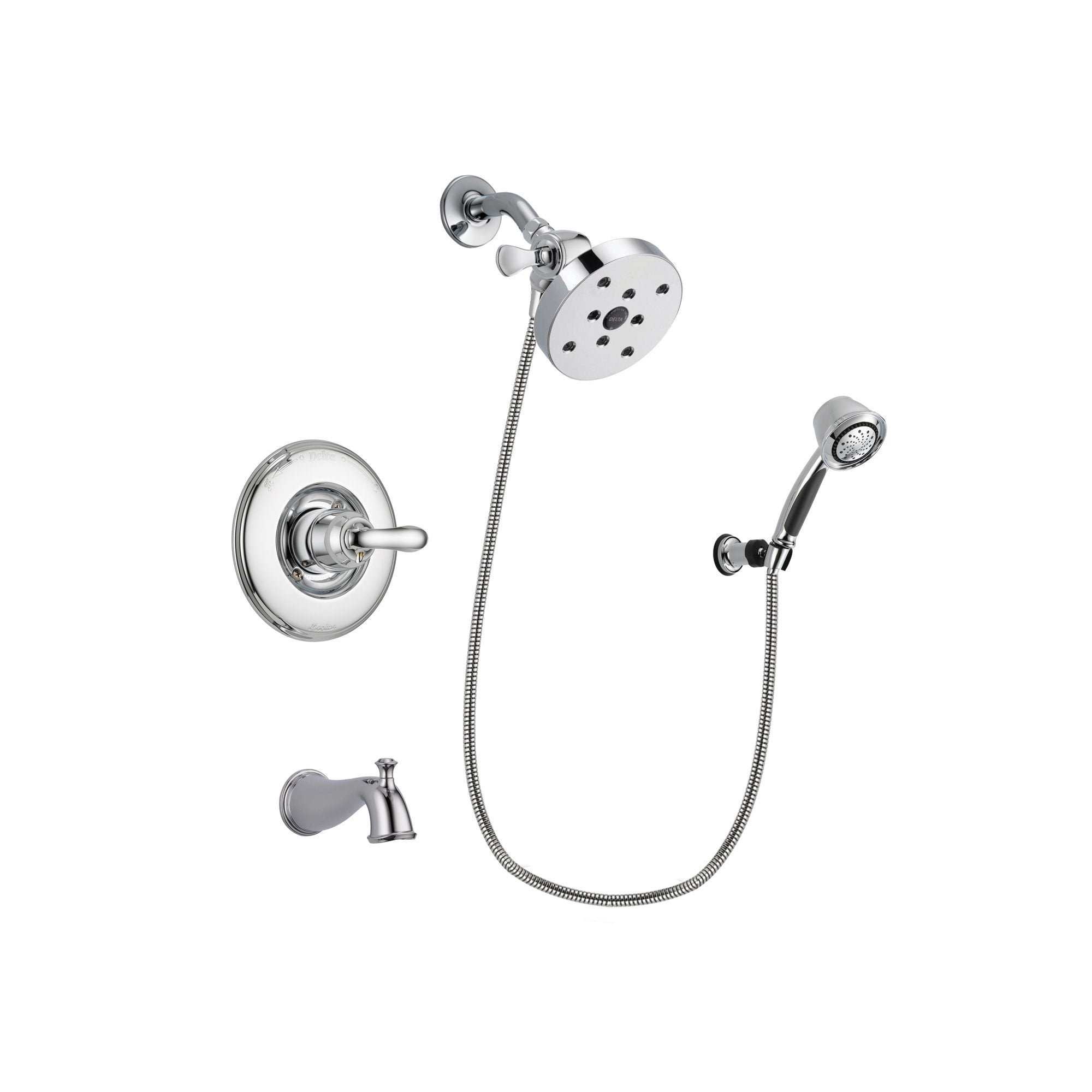Delta Linden Chrome Tub and Shower Faucet System with Hand Shower DSP0409V