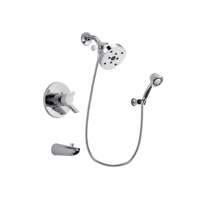 Delta Compel Chrome Tub and Shower Faucet System with Hand Shower DSP0415V
