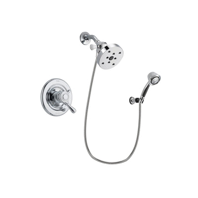 Delta Leland Chrome Shower Faucet System w/ Shower Head and Hand Shower DSP0418V