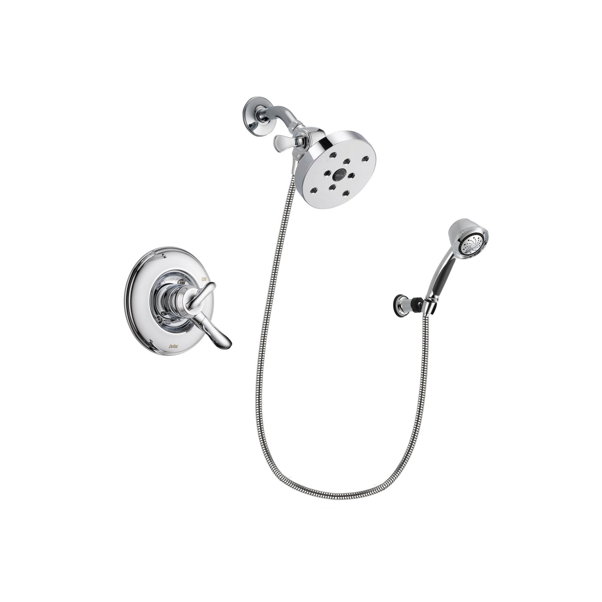 Delta Linden Chrome Shower Faucet System w/ Shower Head and Hand Shower DSP0422V