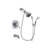 Delta Addison Chrome Finish Thermostatic Tub and Shower Faucet System Package with Shower Head and Handheld Shower with Slide Bar Includes Rough-in Valve and Tub Spout DSP0431V