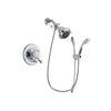 Delta Leland Chrome Finish Dual Control Shower Faucet System Package with Shower Head and Handheld Shower with Slide Bar Includes Rough-in Valve DSP0452V