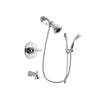 Delta Trinsic Chrome Finish Tub and Shower Faucet System Package with Water Efficient Showerhead and Handheld Shower with Slide Bar Includes Rough-in Valve and Tub Spout DSP0471V