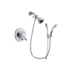 Delta Leland Chrome Finish Dual Control Shower Faucet System Package with Water Efficient Showerhead and Handheld Shower with Slide Bar Includes Rough-in Valve DSP0486V
