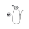 Delta Compel Chrome Finish Shower Faucet System Package with Large Rain Showerhead and Handheld Shower with Slide Bar Includes Rough-in Valve DSP0508V