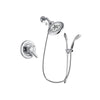 Delta Lahara Chrome Finish Dual Control Shower Faucet System Package with Large Rain Showerhead and Handheld Shower with Slide Bar Includes Rough-in Valve DSP0514V