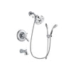 Delta Lahara Chrome Finish Thermostatic Tub and Shower Faucet System Package with 5-1/2 inch Shower Head and Handheld Shower with Slide Bar Includes Rough-in Valve and Tub Spout DSP0527V