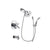 Delta Trinsic Chrome Finish Dual Control Tub and Shower Faucet System Package with 5-1/2 inch Shower Head and Handheld Shower with Slide Bar Includes Rough-in Valve and Tub Spout DSP0549V