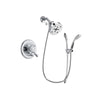 Delta Leland Chrome Finish Dual Control Shower Faucet System Package with 5-1/2 inch Shower Head and Handheld Shower with Slide Bar Includes Rough-in Valve DSP0554V