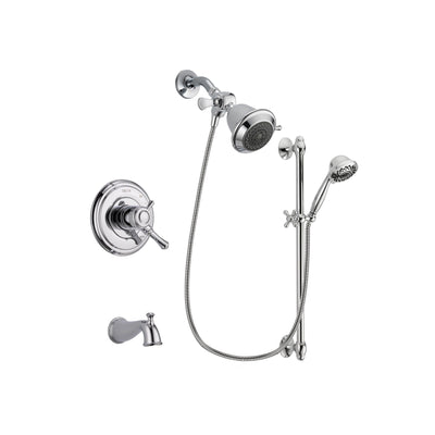 Delta Cassidy Chrome Tub and Shower Faucet System with Hand Shower DSP0593V
