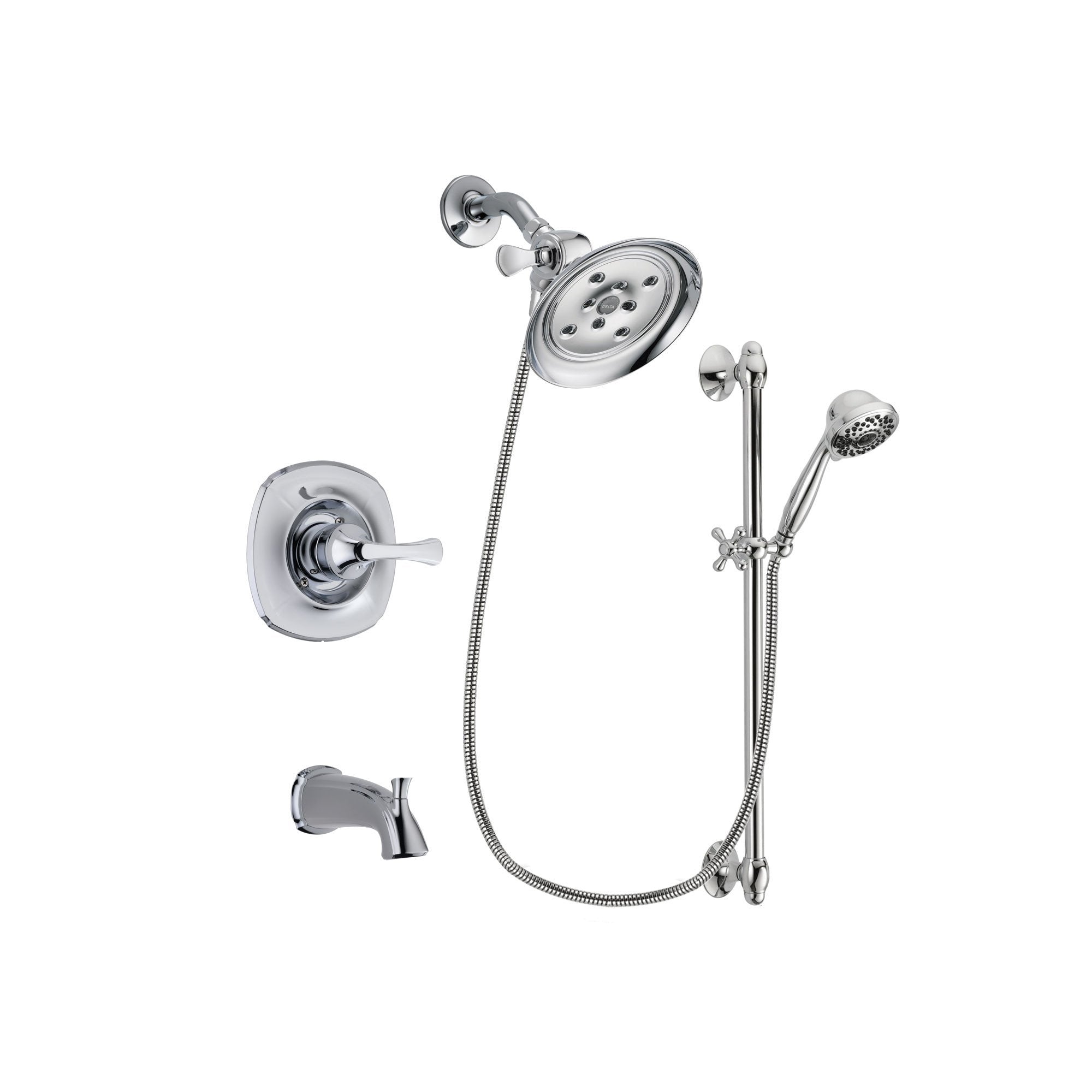 Delta Addison Chrome Tub and Shower Faucet System with Hand Shower DSP0645V