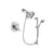 Delta Lahara Chrome Shower Faucet System w/ Shower Head and Hand Shower DSP0650V
