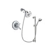 Delta Leland Chrome Finish Thermostatic Shower Faucet System Package with 5-1/2 inch Shower Head and 7-Spray Handheld Shower Sprayer with Slide Bar Includes Rough-in Valve DSP0668V