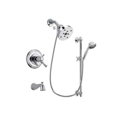 Delta Cassidy Chrome Tub and Shower Faucet System with Hand Shower DSP0671V
