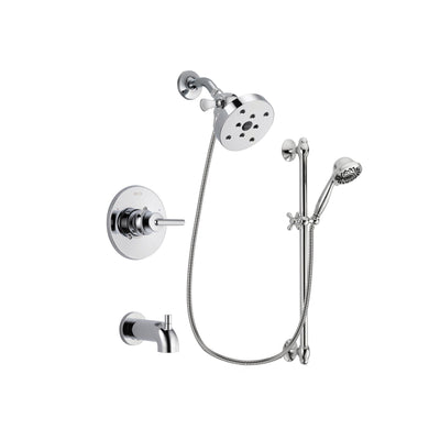 Delta Trinsic Chrome Tub and Shower Faucet System with Hand Shower DSP0675V