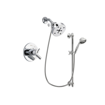 Delta Trinsic Chrome Shower Faucet System w/ Showerhead and Hand Shower DSP0686V