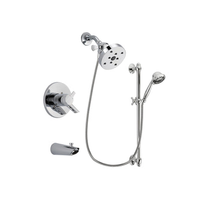 Delta Compel Chrome Tub and Shower Faucet System with Hand Shower DSP0687V