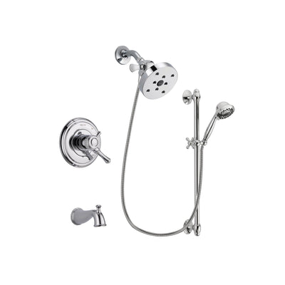 Delta Cassidy Chrome Tub and Shower Faucet System with Hand Shower DSP0695V