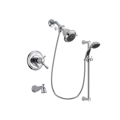Delta Cassidy Chrome Tub and Shower Faucet System with Hand Shower DSP0705V