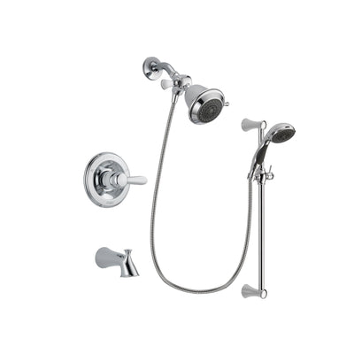 Delta Lahara Chrome Tub and Shower Faucet System with Hand Shower DSP0707V