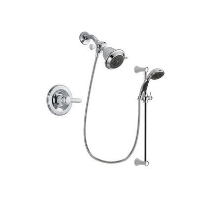 Delta Lahara Chrome Shower Faucet System w/ Shower Head and Hand Shower DSP0708V