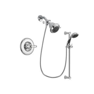 Delta Linden Chrome Shower Faucet System w/ Shower Head and Hand Shower DSP0716V