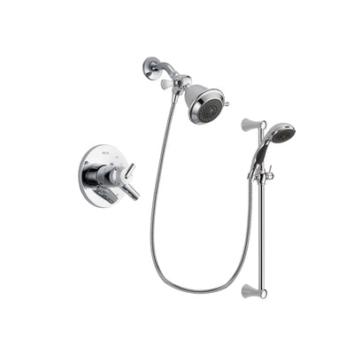 Delta Trinsic Chrome Shower Faucet System w/ Showerhead and Hand Shower DSP0720V