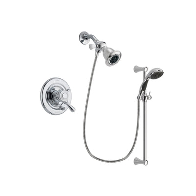 Delta Leland Chrome Shower Faucet System w/ Shower Head and Hand Shower DSP0758V